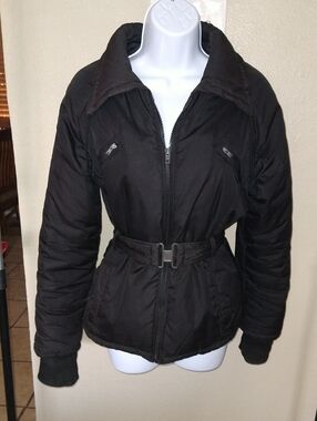 Black Lipstick Boutique Black Belted Quilted Puffer Coat
